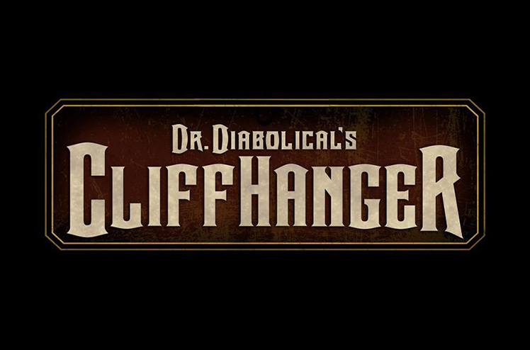 A logo for Dr. Diabolical's Cliffhanger