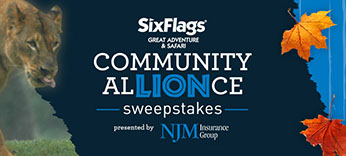 Six Flags Community Allionce sweepstakes presented by NJM